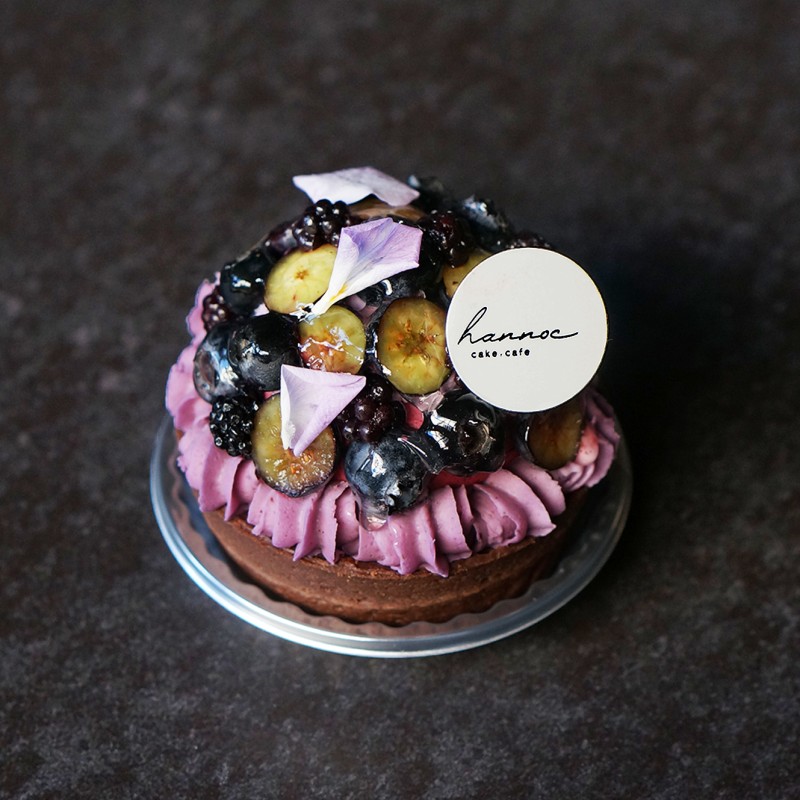 ブルーベリーとカシスのタルト